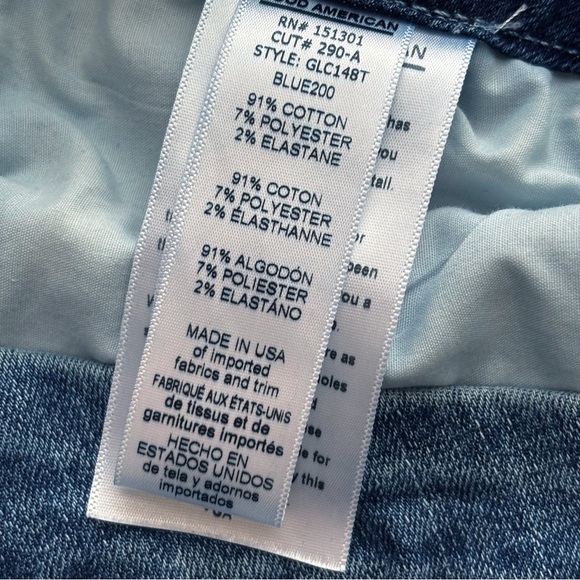 Good American Good Legs Jeans Sz 6 28 Skinny Blue200 - Picture 6 of 8